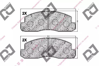 Комплект тормозных колодок DJ PARTS BP1400